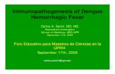 Immunopathogenesis of Dengue Hemorrhagic · PDF fileImmunopathogenesis of Dengue Hemorrhagic Fever Foro Educativo para Maestros de Ciencias en la UPRH ... DF/DHF occurred in more than