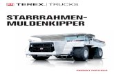 STARRRAHMEN- MULDENKIPPER - terex- · PDF fileFertigung von Geländefahrzeugen produziert Terex ... 1 Gilt nicht für den TR100 (Cummins-Antrieb) 2 Gilt nicht für den TR35 und TR100