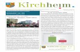 Informationen der Gemeindeverwaltung Kirchheim · PDF fileund Gemeindeverwaltung möchte ich auch im Namen der Projekt-gruppe aus Franz Glasl, Gerd Kleiber und Stephan Keck herzlich