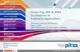 Forms 11g, ADF & APEX Co-existence in Enterprise Applications · PDF fileADF Forms 11g Oracle Database Application Road . ... ADF & APEX: Co-Existence in ... Co-Existence in Enterprise