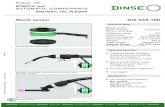 DIX SAS 100 - dinse-gmbh.de · PDF fileCrash-protection of robot, welding torch and welding fixture at collision in . ... Flange Comau; Smart SIX DIX; ADF 6042 683116042; Flange Comau;