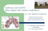 Asthma und COPD Was sagen die neuen Leitlinien? · PDF fileAsthma und COPD Was sagen die neuen Leitlinien? Dr. med. Matthias Vogtmann Parkkrankenhaus Leipzig Klinik für Innere Medizin