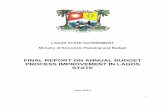 LAGOS STATE GOVERNMENT Ministry of Economic Planning · PDF fileLAGOS STATE GOVERNMENT Ministry of Economic Planning and ... budget The implication of this disconnection ... LAGOS