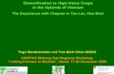 Diversification to High-Value Crops in the Uplands of  · PDF fileDiversification to High-Value Crops ... 9Link collectors and PH to Moc Chau traders. ... (Paris Declaration?)