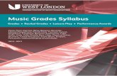 Music Grades Syllabus - · PDF fileDrum Kit, Tuned Percussion, Snare Drum, Timpani, Percussion, Classical Singing, Church Music 2012 - 2015. Music Grades Syllabus Grades Recital Grades