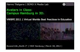 Avatars in Class: Campus Hamburg in 3D. - · PDF fileAvatars in Class: Campus Hamburg in 3D. ... form for research and development focused on avatar ... Leia & Obi Wan Chambers & de