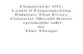 Fingerstyle 101: Learn 8 Fingerpicking Patterns That Every ...rockstarpublishing.co.uk/wp-content/uploads/2016/05/Fingerstyle... · Fingerstyle 101: Learn 8 Fingerpicking Patterns