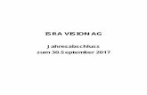 ISRA VISION AG · PDF fileISRA VISION AG, Darmstadt Anlage 3 1 Anhang für das Geschäftsjahr 2016/2017 1 Allgemeine Angaben Der Jahresabschluss der ISRA VISION AG, Darmstadt, zum