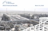 2015 Financial Results March 16, 2016 - Maire · PDF fileFinancial Results – Alessandro Bernini, CFO ... • Global approach with focus on specific geographies ... LNG C.I.S. POLIOLEFINE