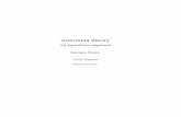 Automata theory - TUM · PDF fileAutomata theory An algorithmic ... 4.1.4 Emptiness ... The theory of automata on ﬁnite words is often considered