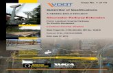 Submittal of Qualifications - Virginia Department of ... · PDF fileLetter of Submittal ... Key Personnel Resume ... and the primary point of contact for VDOT. Currently the VP/GM