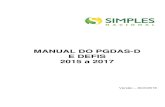 MANUAL PGDAS-D v4 2015 2017 -  · PDF file6 – OPÇÃO PELO REGIME DE APURAÇÃO DAS RECEITAS .... ... substituto tributário do ICMS deve utilizar essa opção)