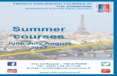 brochure été 2017 anglais - Cours de Civilisation ... · PDF file brochure_été_2017_anglais.indd 1 26/01/2017 17:45. ... Price : 2320 € - A1 - A2 - B1 - B2 Levels E070 E100 French