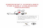 Emergency Guidelines Early Childhood Cover.pmd - …health.mo.gov/safety/childcare/pdf/GuidelinesForEarlyChildhood... · Diarrhea Ear Problems Electric Shock Eye Problems Fainting