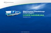 Remote Desktop Manager (Version 6.0) - Devolutions · PDF filePart II Views 18 1 All se.s.s..i.o..n..s..v..i.e..w ... Part. Remote Desktop Manager (Version 6.0) Remote Desktop Manager