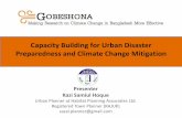 Capacity Building for Urban Disaster Preparedness and ...gobeshona.net/wp-content/uploads/2015/01/Capacity-Building-for... · Capacity Building for Urban Disaster Preparedness and