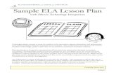 Sample ELA iMovie Lesson Plan FINAL - Welcome to · PDF fileELA STANDARDS R.3.2 AND R.3.3 UNIT PLAN PAGE 1 Created By: Jessica Pack ... diﬀerent standard. Sample ELA Lesson Plan