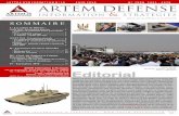 IV Editorial - ARTEM DEFENSE 15... · Les véhicules blindés engagés en opérations extérieures sont souvent soumis à diverses menaces, notamment en combat urbain : mines, sni-
