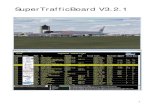 Traffic Board User  · PDF fileSuper Traffic Board (STB) is a graphical program for displaying information about and interacting with Flight Simulator X (FSX) “AI” Traffic