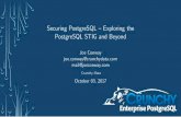 Securing PostgreSQL Exploring the PostgreSQL STIG …ww.w.joeconway.com/presentations/SecurePostgreSQL-RHDiD2017.pdf · PostgreSQL 9.5+ 111 Rules All Open Source Components Joe Conway