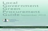 Local Government Green Procurement Guide …sustainca.org/.../Local_Government_Green_Procurement_Guide.pdf · Local Government Green Procurement Guide ... test and deploy creative