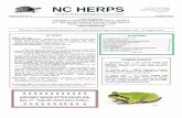 2015 4-October NC Herps - Amphibian Survival · PDF fileNC Herps October 2015 -3-SCANNING THE LITERATURE This column is intended to inform NCHS members of recent scientific and popular