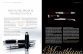 Montblanc Masters for Meisterstück - South Africa · PDF fileMontblanc Masters for Meisterstück ... Artisan Edition is fashioned from Brazilian precious wood enhanced by finely chiselled