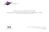 Concours National FFAP Championnat de France de Magie · PDF fileManuel des concours ... Titre de Champion de France de Magie FFAP ... L’organisation pratique du concours relève