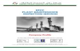 EPCC PLANT MAINTENANCE INSPECTION SERVICES Profile-2013 November.pdf · P.O.Box 25805, Riyadh 11476, Kingdom of Saudi ... Sinsina is one of Saudia Arabia’s reputable and experienced
