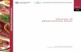 Glossary of phytosanitary terms - IPPC · PDF fileGlossary of phytosanitary terms ... research and teaching purposes, or for ... The first version of the Glossary