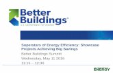 Superstars of Energy-Efficiency · PDF file2_Title Slide Superstars of Energy Efficiency: Showcase Projects Achieving Big Savings Better Buildings Summit Wednesday, May 11 2016 11:15