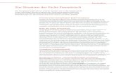 Zur Situation des Fachs Französisch - klett.de · PDF fileFranzösischunterrichts ist die Kommunikationsfähigkeit der Lernenden. Einerseits soll der ... So können kommunikative