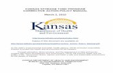KANSAS STORAGE TANK PROGRAM -  · PDF fileKANSAS STORAGE TANK PROGRAM . CORRECTIVE ACTION POLICY MANUAL . March 2, 2015 .  . Copies of this document are