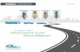 Clean Cities Alternative Fuel Price Report, July 2017 · PDF fileThe Clean Cities Alternative Fuel Price Report is a quarterly report designed to keep Clean Cities coalitions and other