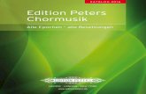 Edition Peters  · PDF fileAlle Epochen – alle Besetzungen KATALOG 2016 Edition Peters Chormusik LEIPZIG · LONDON · NEW YORK