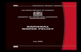 NATIONAL WATER POLICY -  · PDF filethe united republic of tanzania ministry of water and livestock development national water policy july 2002 national water policy