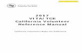 5130 2017 VITA/TCE California Volunteer Reference Manual · PDF file2017 CALIFORNIA VOLUNTEER REFERENCE MANUAL – INTRODUCTION SECTION . 5130 (REVISED 11-2017) 5. Scope of VITA/TCE