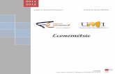Econométrie - UM1 écoeco.um1.free.fr/doc/Semestre_6/Option_2_-_Econometrie/cours/b358ab... · 2012 ECONOMETRIE 2011 2012 ECONOMETRIE Page 1 LICENCE 3 – SCIENCES ECONOMIQUES COURS