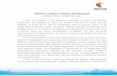 BRICS Leaders Xiamen  · PDF file1 BRICS Leaders Xiamen Declaration Xiamen, China, 4 September 2017 1. We, the Leaders of the Federative Republic of Brazil, the Russian