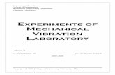 Experiments of Mechanical Vibration Laboratoryjaafarali.info/files/mech_vibration_lab.pdf · University of Basrah College of Engineering Mechanical Engineering Department Vibration