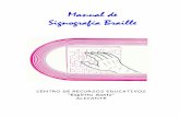 Manual de Signografía Braille - Accedo-Alicanteaccedo-alicante.wikispaces.com/file/view/Signografia_basica.pdf · de 170 años de historia, ... oscuridad" creado por Charles Barbier