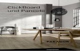ClickBoard und Paneele - laminat- tter/PARADOR_D · PDF fileParador richtet sein Angebot zur Gestaltung und Funktion von Wand und Deckenﬂä-chen im Wohnbereich konsequent am Bedarf