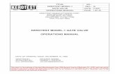 Model-1 Operations Manual - · PDF fileTITLE: NO.: KEROTEST MODEL-1 REV.: 10 GATE VALVE DATE: 7/12/07 OPERATIONS MANUAL PAGE: 1 OF 35 This report is the property of Kerotest Manufacturing