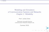 Modeling and Simulation of Communication Systems · PDF fileModeling and Simulation of Communication Systems and Networks Chapter 1. ... An Introduction to the Basics of Reliability