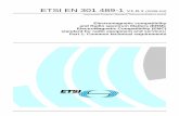 EN 301 489-1 - V1.8.1 - Electromagnetic compatibility and ... · PDF fileETSI EN 301 489-1 V1.8.1 (2008-04) Harmonized European Standard (Telecommunications series) Electromagnetic
