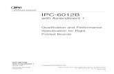 ASSOCIATION CONNECTING ELECTRONICS INDUSTRIES · PDF fileIPC-6012B with Amendment 1 Qualiﬁcation and Performance Speciﬁcation for Rigid Printed Boards ASSOCIATION CONNECTING ELECTRONICS