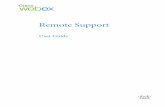 Cisco WebEx Remote Support User  · PDF fileNew to Remote Support? ..... 1 Understanding session types