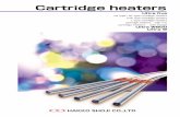 Cartridge heaters - · PDF fileSuperior reliable durability, responding to user's demand. Very professional cartridge heaters. 2 The HAKKO's cartridge heaters "ultra five" has gotten