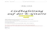 Mike Scholz - improvisation- · PDF fileMike Scholz Die E-Gitarre   ___ _____ 1 Mike Scholz Liedbegleitung auf der E-Gitarre Korrigierte Ausgabe