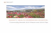 DIGNITY HEALTH DOMINICAN HOSPITAL - CA · PDF fileDIGNITY HEALTH DOMINICAN HOSPITAL Community Benefit 2015 Report and 2016 Plan